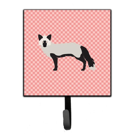Jensendistributionservices Silver Fox Pink Check Leash or Key Holder MI2087157